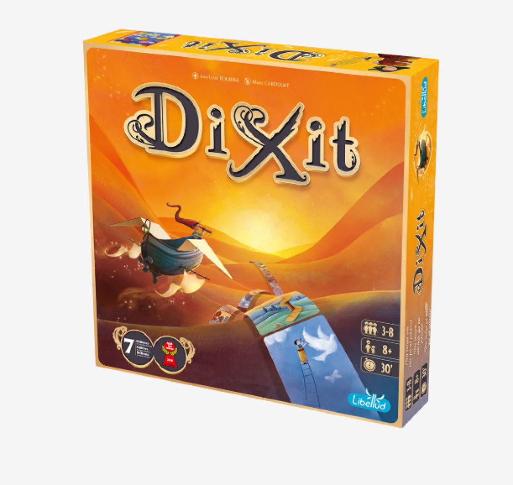 Dixit un juego poético que desafía la creatividad y la intuición, perfecto para 3 a 8 jugadores a partir de 6 años, con partidas ágiles de unos 30 minutos