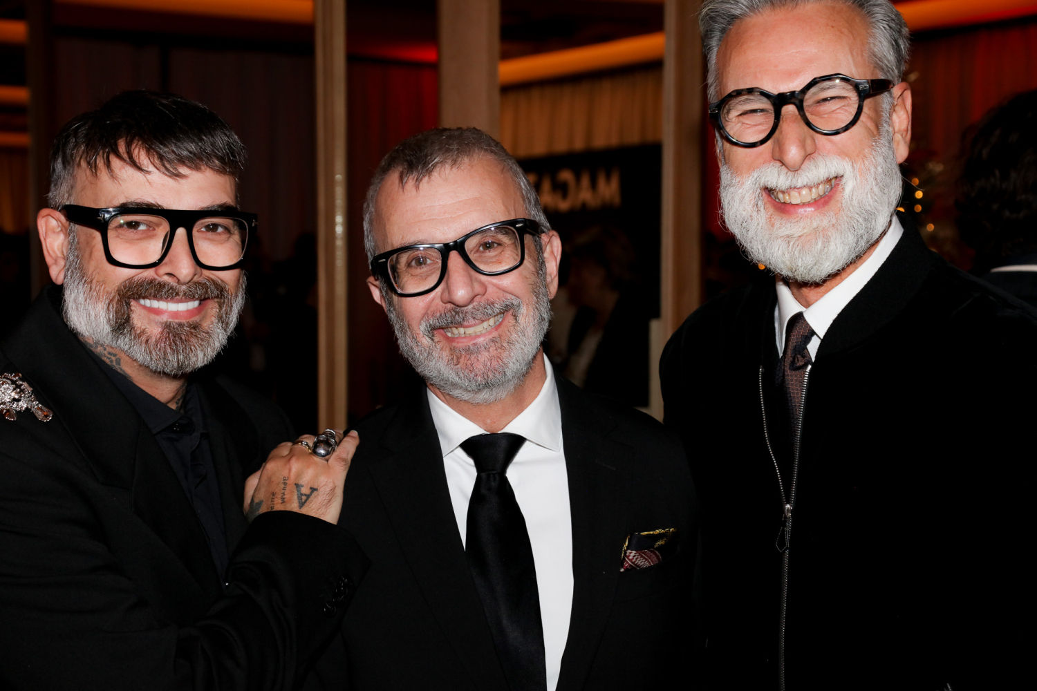 Ismael Nuñez, Conservador de la Fundació Antoni de Montpalau, Xavier Balaguer de la agencia Concept y Rafael Losada de joyería Suárez