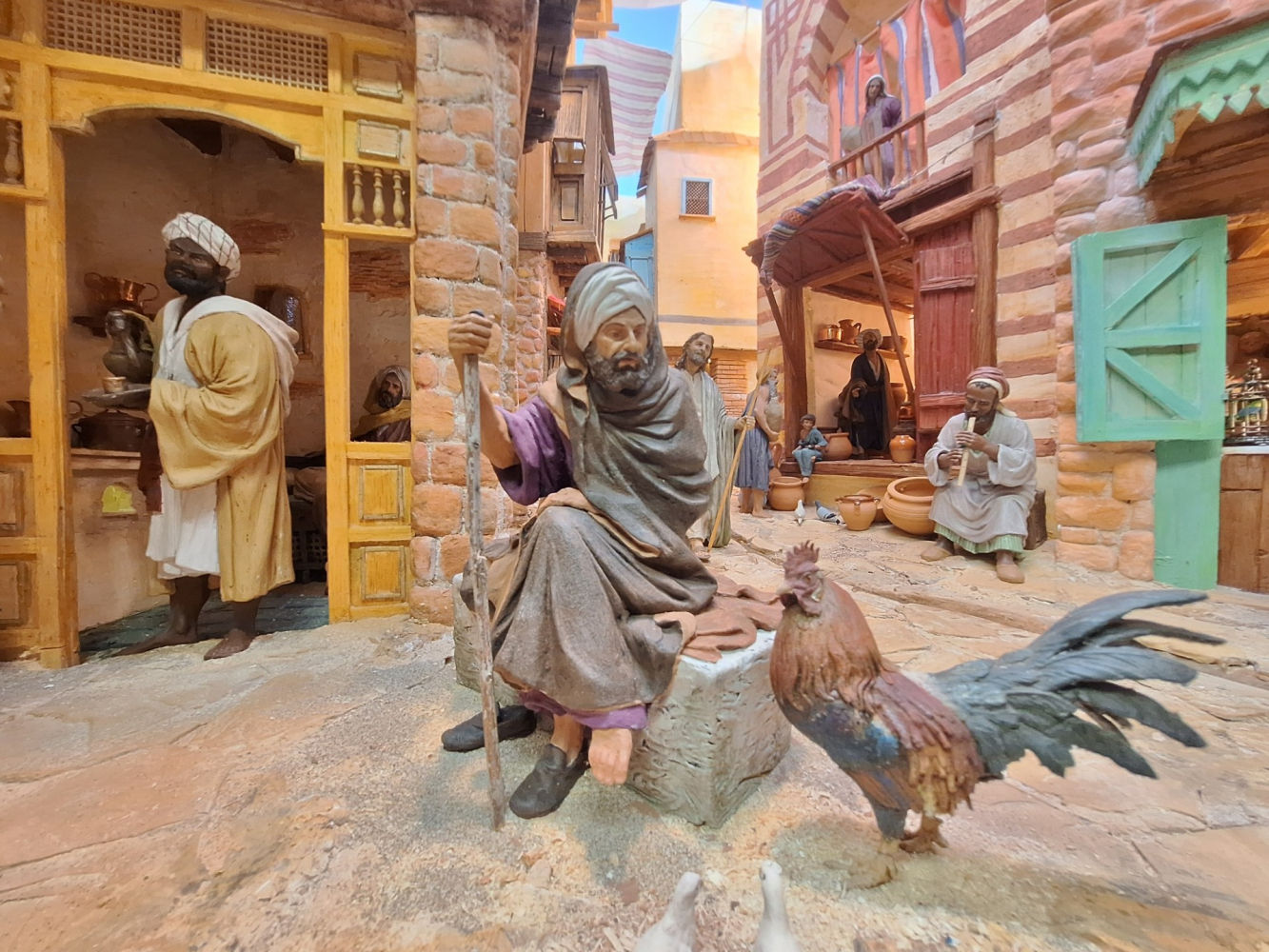 Escena cotidiana en uno de los dioramas.