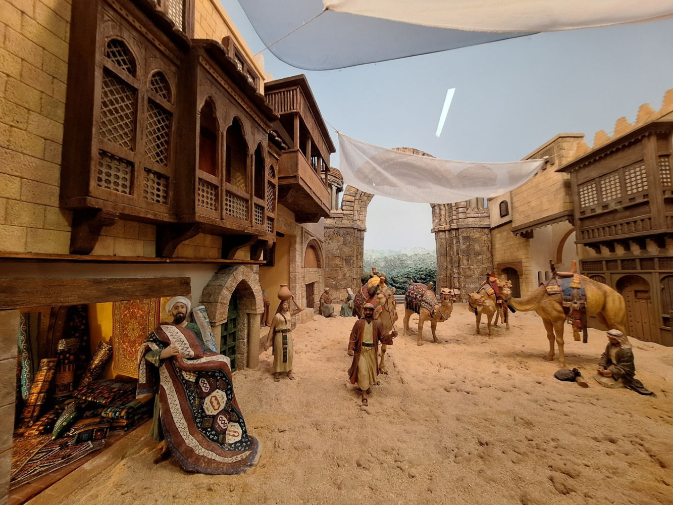 Trabajada ambientación en un diorama.