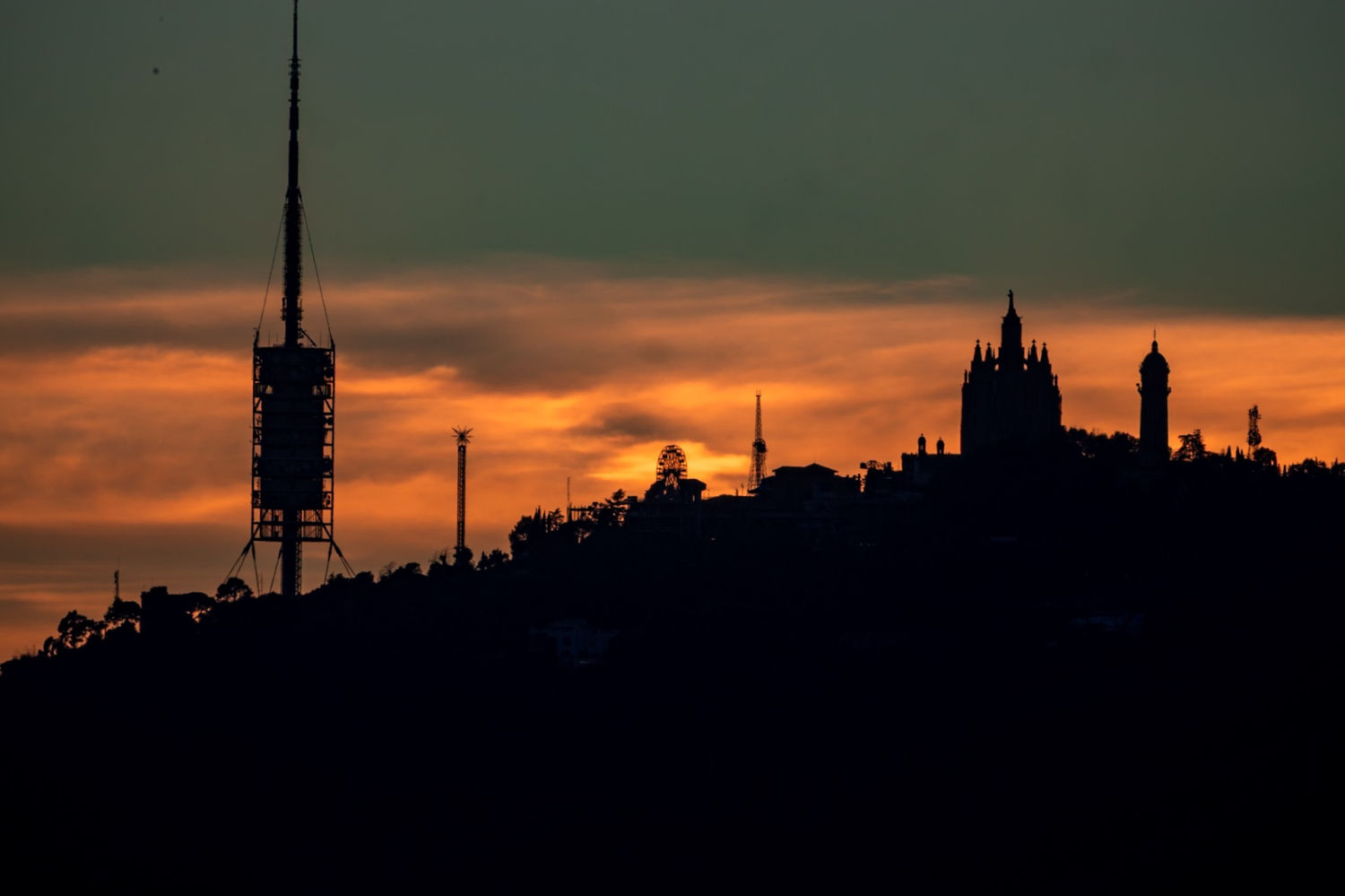 Atardecer en Collserola.