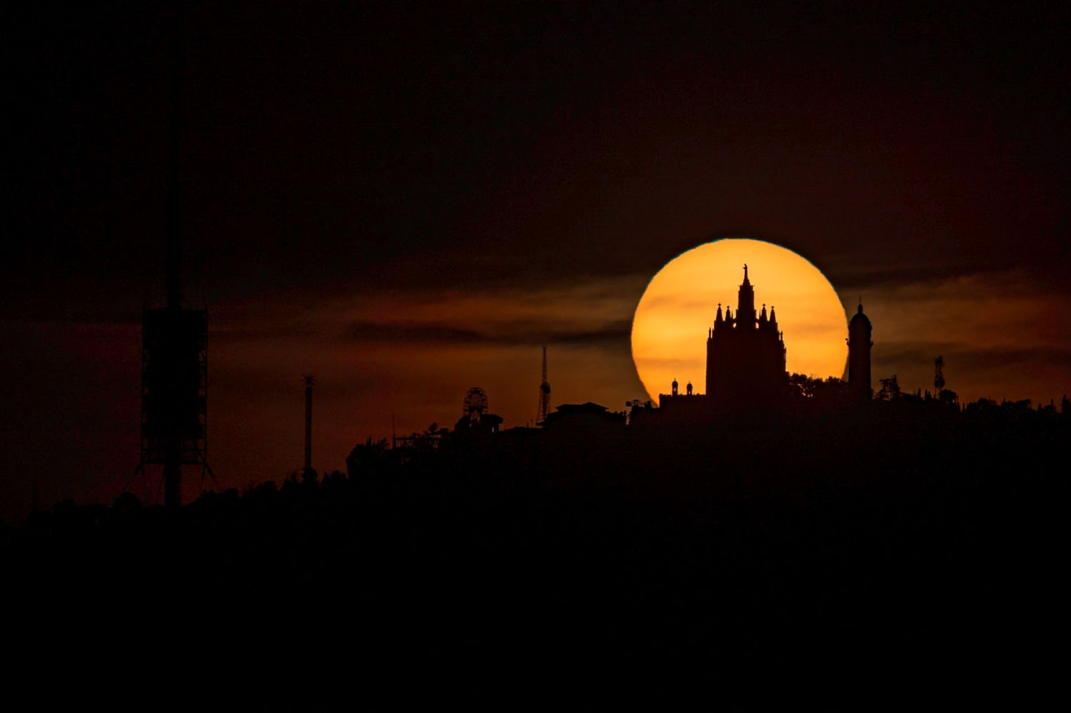 Atardecer en el Tibidabo.
