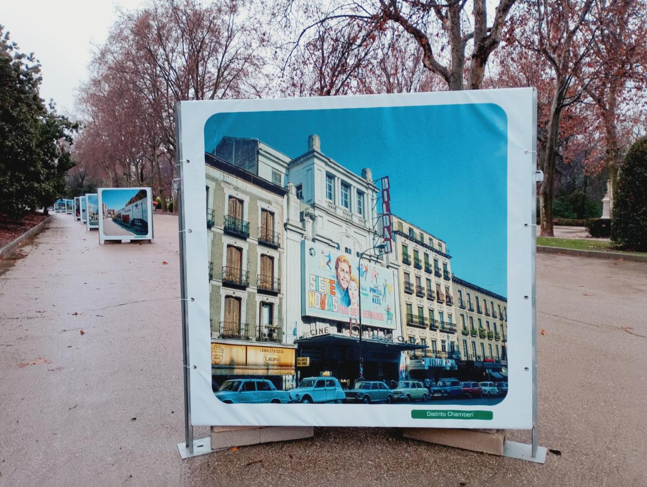 Fotografías expuestas en El Retiro.