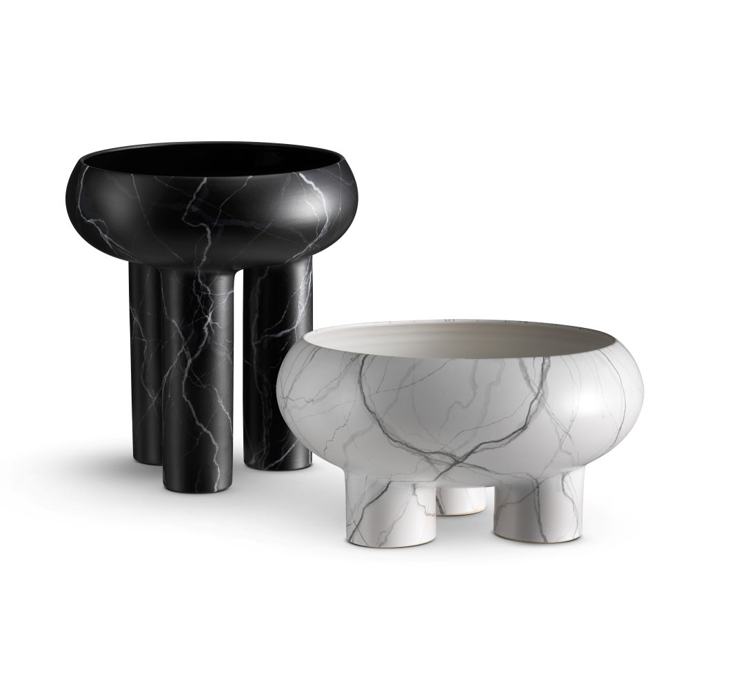 Fruteros de loza de Luca Binaglia