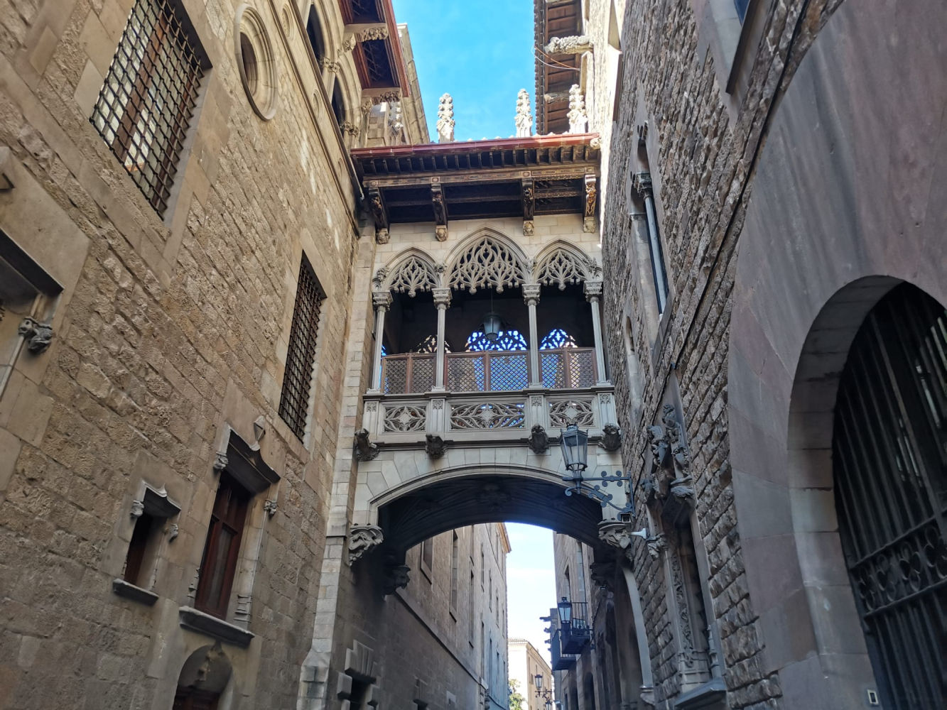 Pont del Bisbe, barri Gótic.