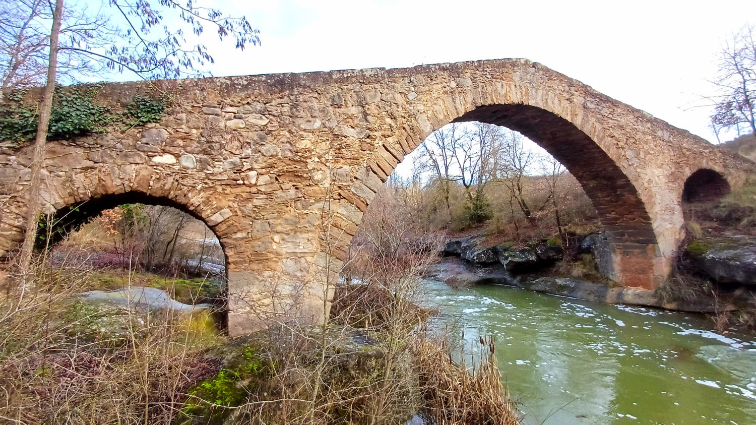 Vista general del Puente de Merlès.