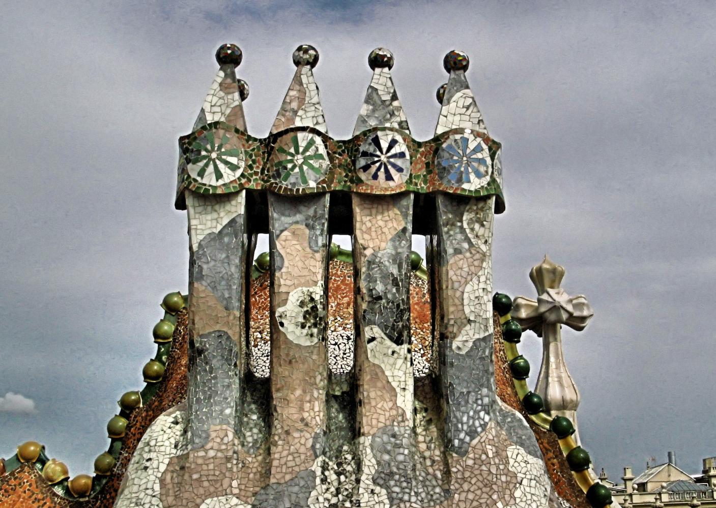 Las chimeneas de Casa Batlló.
