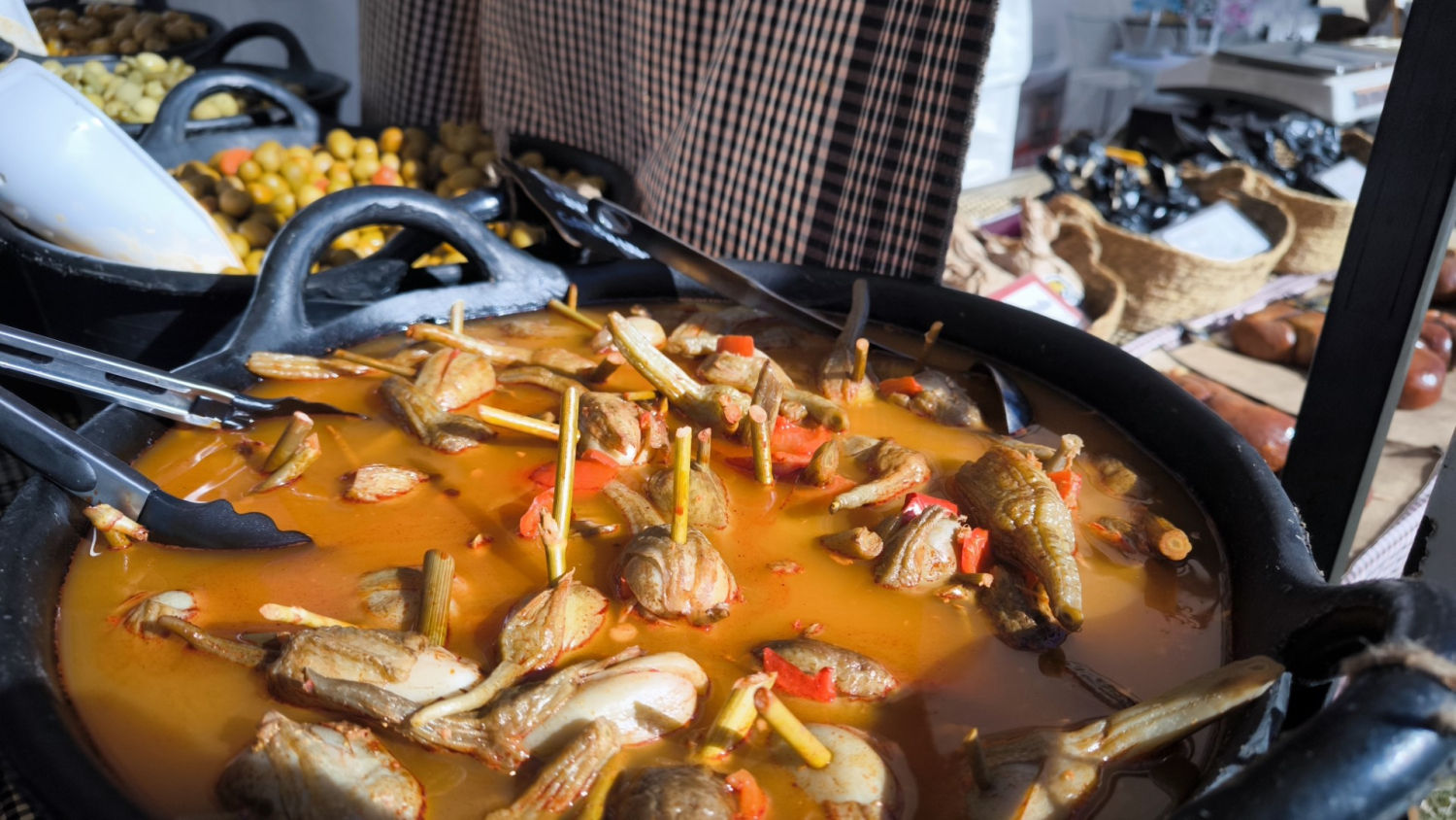 Oferta culinaria en la Fira del Fajol.