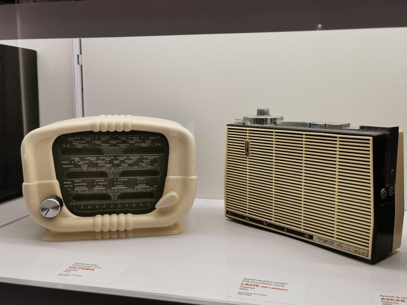 Radios mostradas en Museu d'Història de Girona.