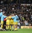 El Alcorcón celebra en el Bernabeu el pase ante el Real Madrid en la temporada 2009/10.
