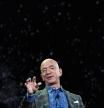 Amazon Founder and CEO Jeff Bezos talks about his 'Blue Origin Space Program' during a keynote session at the Amazon Re:MARS conference on robotics and artificial intelligence at the Aria Hotel in Las Vegas, Nevada on June 6, 2019. (Photo by Mark RALSTON / AFP) (Photo credit should read MARK RALSTON/AFP via Getty Images)