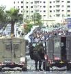 Choques entre palestinos y soldados israelíes cerca de Ramala durante la segunda Intifada, octubre de 2000