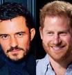 Orlando Bloom y el príncipe Harry