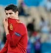Spain's Alvaro Morata gestures during the Euro 2020 soccer championship group E match between Spain and Sweden at La Cartuja stadium in Seville, Monday, June 14, 2021. (AP Photo/Pierre Philippe Marcou, Pool)