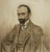 Retrato de Jacinto de Benavente de Ramon Cases. El dramaturgo vivió en el número 27 de la calle del León