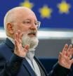European Commissioner for Climate Action Frans Timmermans delivers a speech on the Presentation of the 'Fit for 55' package after the publication of the IPCC report, during a plenary session at the European Parliament in Strasbourg, France, September 14, 2021. Julien Warnand/Pool via REUTERS