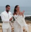 Anabel Pantoja and Omar Sanchez on their wedding in La Graciosa on Friday 01 October 2021