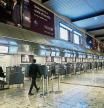 International check-in counters stand empty as several airlines stopped flying out of South Africa, amidst the spread of the new SARS-CoV-2 variant Omicron, at O.R. Tambo International Airport in Johannesburg, South Africa, November 28, 2021. REUTERS/ Sumaya Hisham