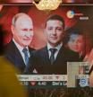 Putin y Zelenski, en un informativo en India, este jueves