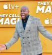 Former US professional basketball players Magic Johnson attends the Los Angeles premiere of Apple's 