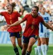 MILTON KEYNES (REINO UNIDO), 07/07/2022.- La delantera de la selección española, Mariola Caldentey, celebra el cuarto gol del combinado español durante el encuentro del grupo B de la Eurocopa Femenina entre España y Finlandia, este viernes en el Stadium MK en Milton Keynes (Reino Unido). EFE/ Miguel Toña