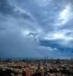 Alerta amarilla por tormentas y fuertes lluvias en Barcelona.