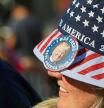A supporter of former U.S. President Donald Trump wears a hat with a pin before a rally ahead of the midterm elections in Mesa, Arizona, U.S., October 9, 2022. REUTERS/Brian Snyder
