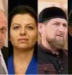 Los más  notorios Yevgueni Prigozhin, fundador del grupo Wagner; la jefa del canal RT Margarita  Simonián, el general y líder checheno Ramzán Kadírov y el periodista Vladímir Soloviov