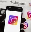 The Instagram logo is seen on a cell phone, Oct. 14, 2022, in Boston