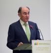 El presidente de Iberdrola, Ignacio Sánchez Galán, da un discurso en el marco del Capital Markets Day de 2022, este miércoles en Londres