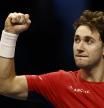 Casper Ruud celebra su victoria sobre Felix Auger-Aliassime, este domingo en Turín