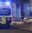 Un vehículo de la Policía Local de Castellón en el lugar del suceso