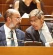 Javier Lambán (PSOE) y Arturo Aliaga (PAR)