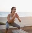Sentadillas en la playa
