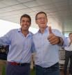 Carlos Mazón y Alberto Núñez Feijóo esta mañana en València