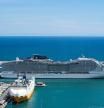 Primera parada del nuevo crucero MSC World Europa en Barcelona. Barcelona, 14 de Abril de 203