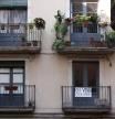 Cartel de piso en venta en Girona