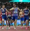 Athletics - World Athletics Championship - Men's 1500m Final - National Athletics Centre, Budapest, Hungary - August 23, 2023 Britain's Josh Kerr crosses the finish line to win the final followed by Norway's Jakob Ingebrigtsen and Norway's Narve Gilje Nordas REUTERS/Sarah Meyssonnier