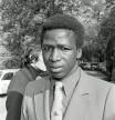 L'international malien de l'AS St-Etienne, Salif Keita, est photographi� le 19 mai 1972 � Saint-Etienne. Salif Keita vient d'�tre suspendu 6 mois pour avoir sign� 