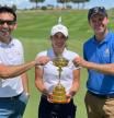 Lara Arias, con la Ryder Cup