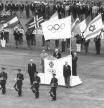 XVI JUEGOS OLÍMPICOS: Melbourne, 8-12-1956.- El presidente del Comité Olímpico, Avery Brundage , pronuncia el discurso de despedida a los participates en los Juegos Olímpicos de Melbourne durante la ceremonia de clausura.- Efe/International News Photos//sm