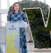 La alcaldesa de València, María José Catalá, durante la presentación del programa para la Capitalidad Verde Europea en 2024