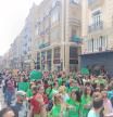 Imagen de la protesta en las calles de València.