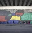El mural de Joan Miró en la T2 del aeropuerto del Prat, en una imagen de archivo