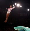 Paris 2024 Olympics - Artistic Gymnastics - Women's Team Final - Bercy Arena, Paris, France - July 30, 2024. Simone Biles of United States in action on the Vault. REUTERS/Hannah Mckay
