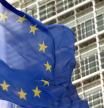 Bandera de la UE frente a la sede de la Comisión Europea