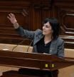 La portavoz del Grupo Mixto en el Parlamento de Cataluña y presidenta de Aliança Catalana, Sílvia Orriols, interviene durante un debate de Política General en el Parlament de Catalunya, a 9 de octubre de 2024, en Barcelona, Catalunya (España). Este miércoles continúa en el Parlament de Catalunya el Pleno en el que el presidente de la Generalitat, presenta las líneas generales de la política de su Govern para los próximos años reivindicando los acuerdos firmados con ERC y los comunes.