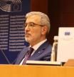 L'alcalde de Barcelona, Jaume Collboni, al Parlament Europeu de Brussel·les