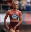 Sydney McLaughlin, una de las estrellas del Grand slam Track, a finales de mayo en Filadelfia, tercera reunión del proyecto