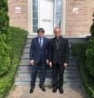 El abad de Montserrat visita a Puigdemont en Waterloo antes de la reunión con Illa